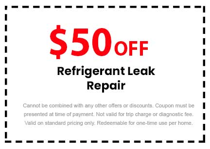 Discount on AC Refrigerant Leak Repair